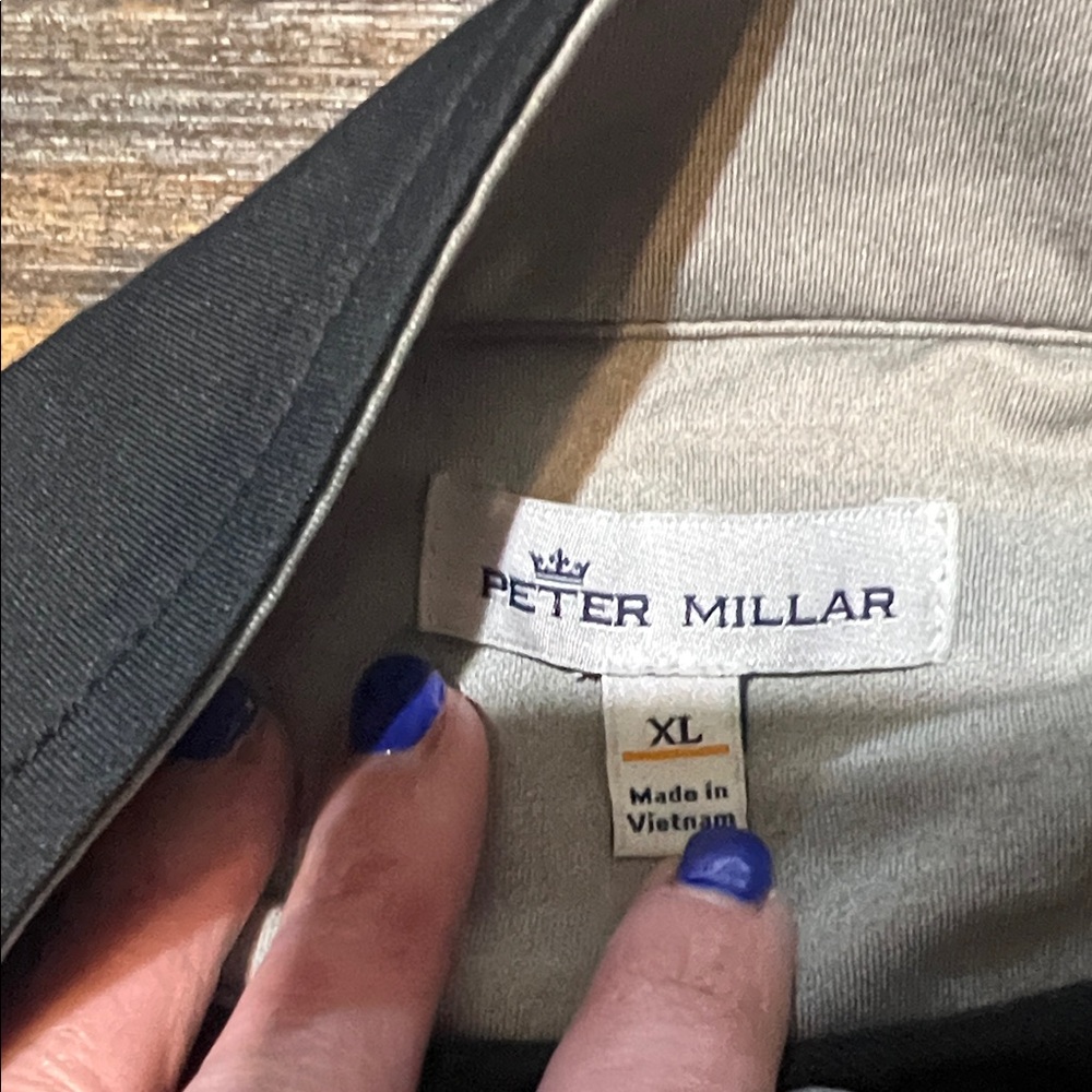 Peter Millar Perth Performance Black Quarter-Zip … - image 5